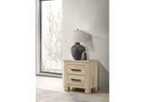 225102 Oakglen 2-drawer Nightstand Bedside Table Weathered Oak