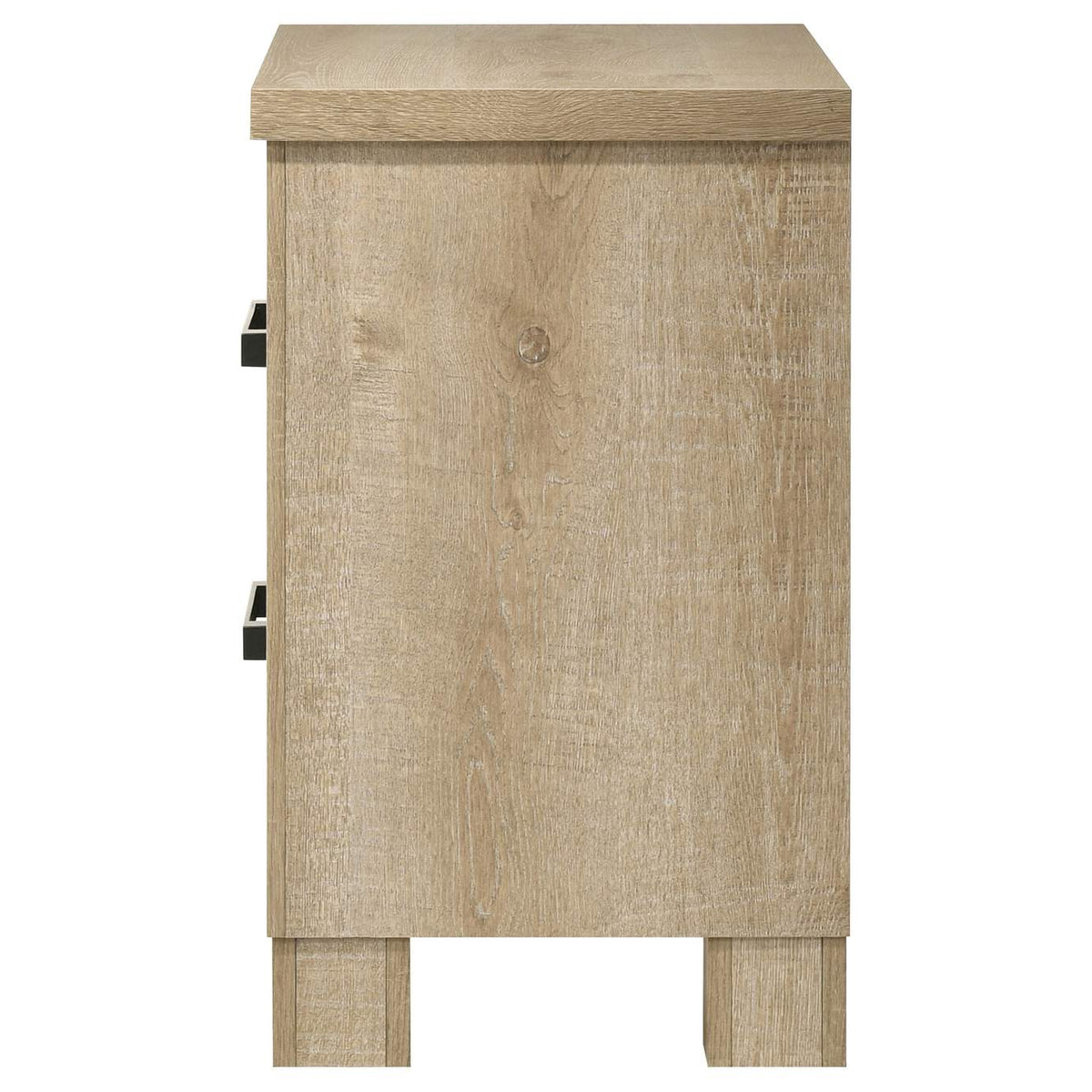 225102 Oakglen 2-drawer Nightstand Bedside Table Weathered Oak