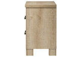 225102 Oakglen 2-drawer Nightstand Bedside Table Weathered Oak