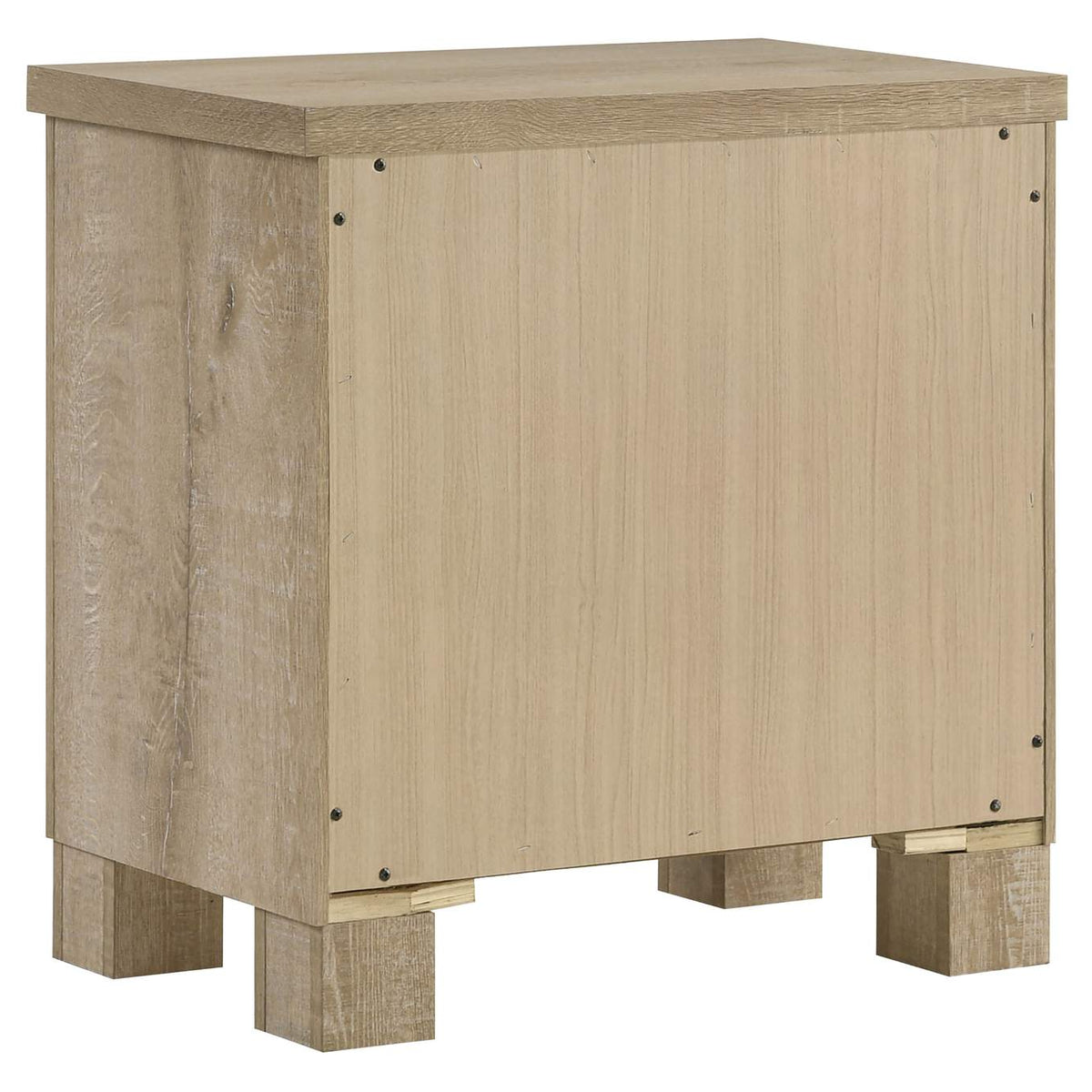225102 Oakglen 2-drawer Nightstand Bedside Table Weathered Oak