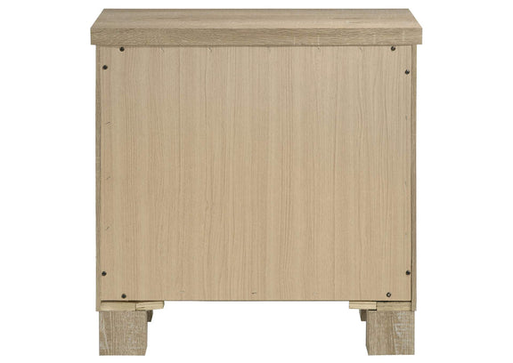 225102 Oakglen 2-drawer Nightstand Bedside Table Weathered Oak