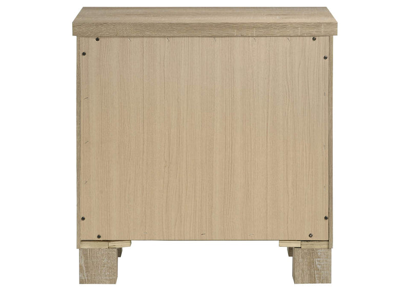 225102 Oakglen 2-drawer Nightstand Bedside Table Weathered Oak