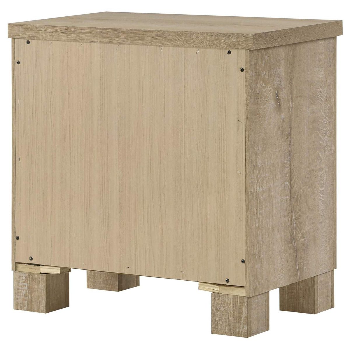 225102 Oakglen 2-drawer Nightstand Bedside Table Weathered Oak