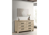 225103 Oakglen 6-drawer Bedroom Dresser Weathered Oak