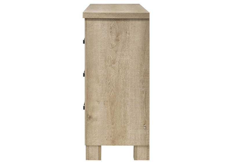 225103 Oakglen 6-drawer Bedroom Dresser Weathered Oak
