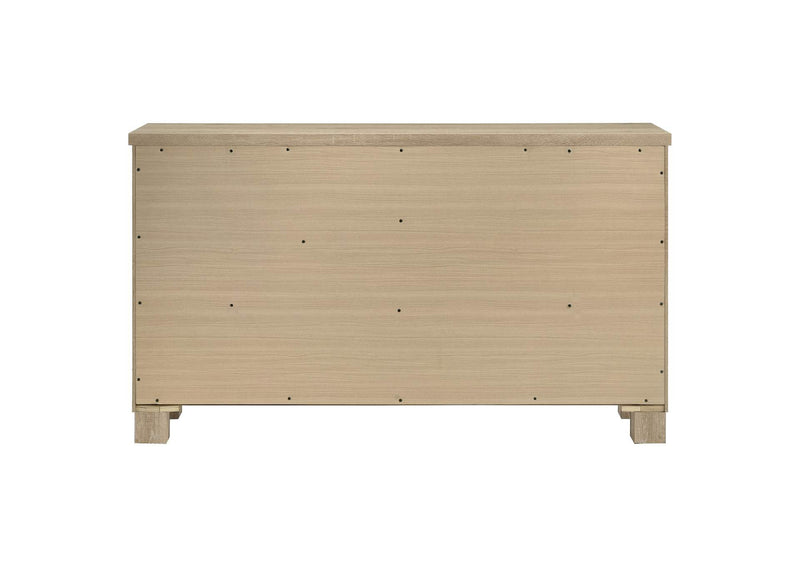 225103 Oakglen 6-drawer Bedroom Dresser Weathered Oak