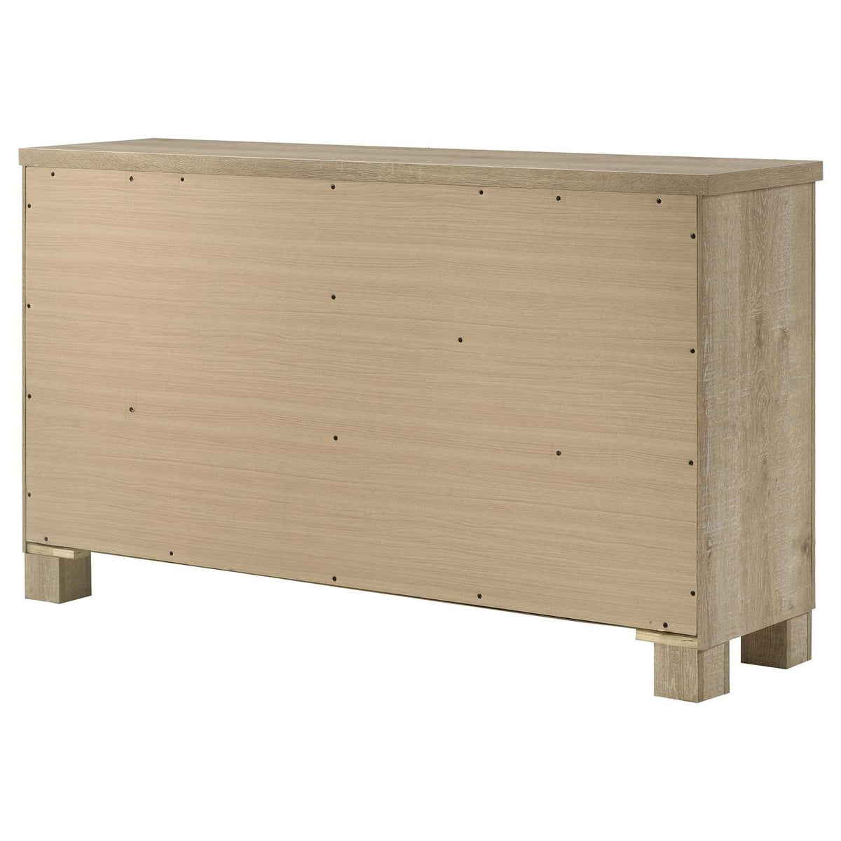 225103 Oakglen 6-drawer Bedroom Dresser Weathered Oak