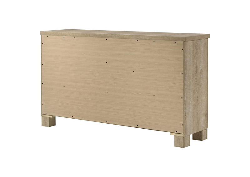 225103 Oakglen 6-drawer Bedroom Dresser Weathered Oak