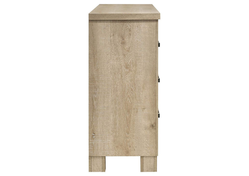 225103 Oakglen 6-drawer Bedroom Dresser Weathered Oak