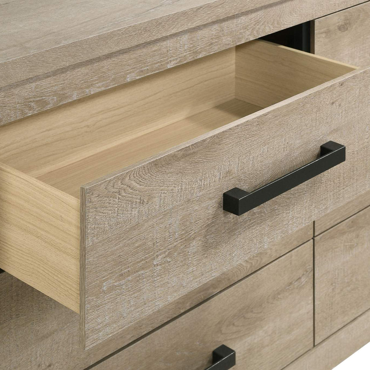 225103 Oakglen 6-drawer Bedroom Dresser Weathered Oak
