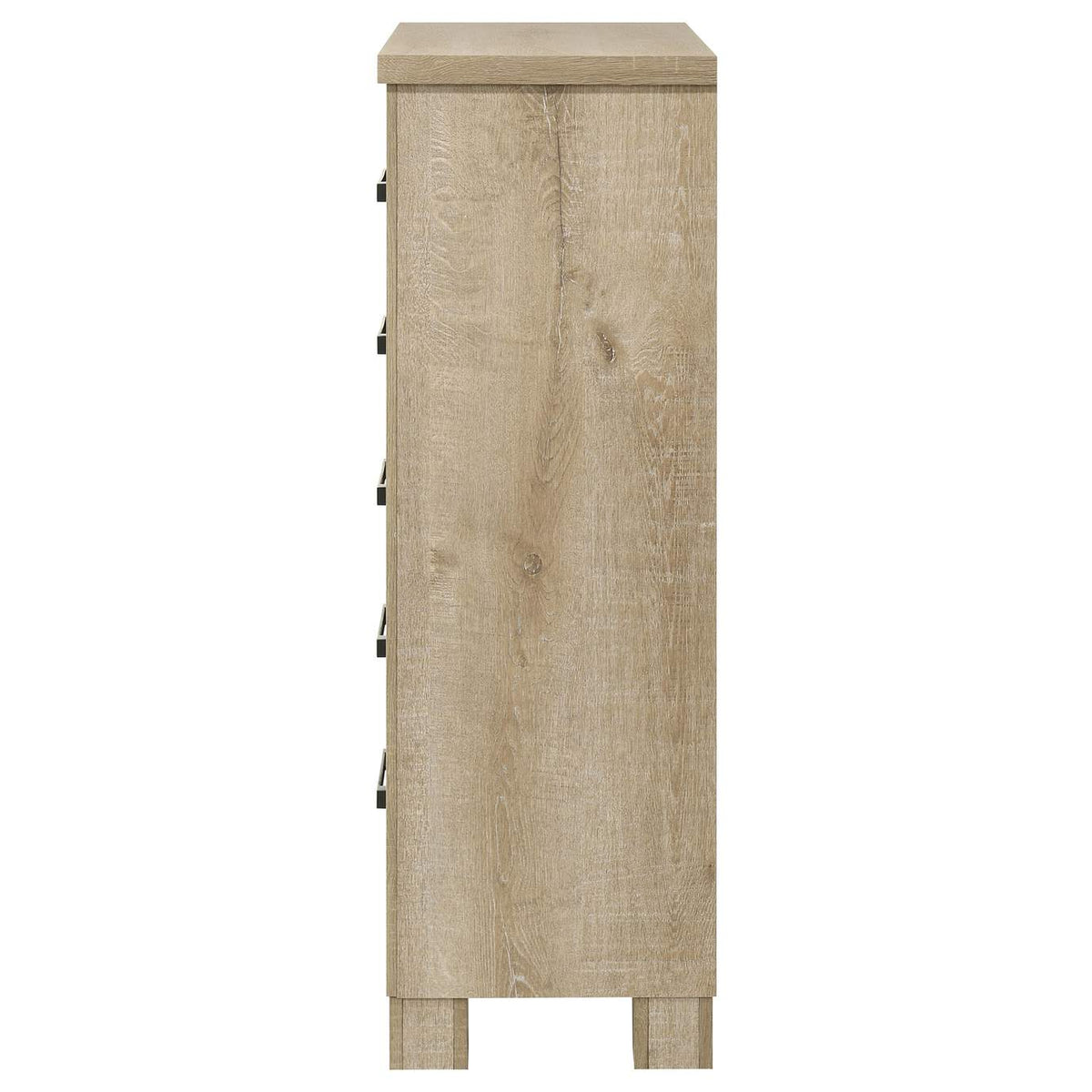 225105 Oakglen 5-drawer Bedroom Chest of Drawers Weathered Oak