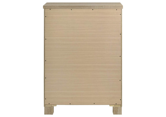 225105 Oakglen 5-drawer Bedroom Chest of Drawers Weathered Oak