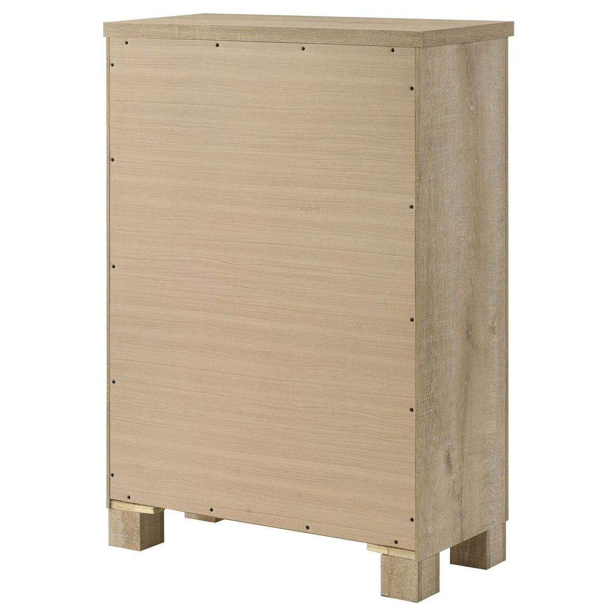 225105 Oakglen 5-drawer Bedroom Chest of Drawers Weathered Oak