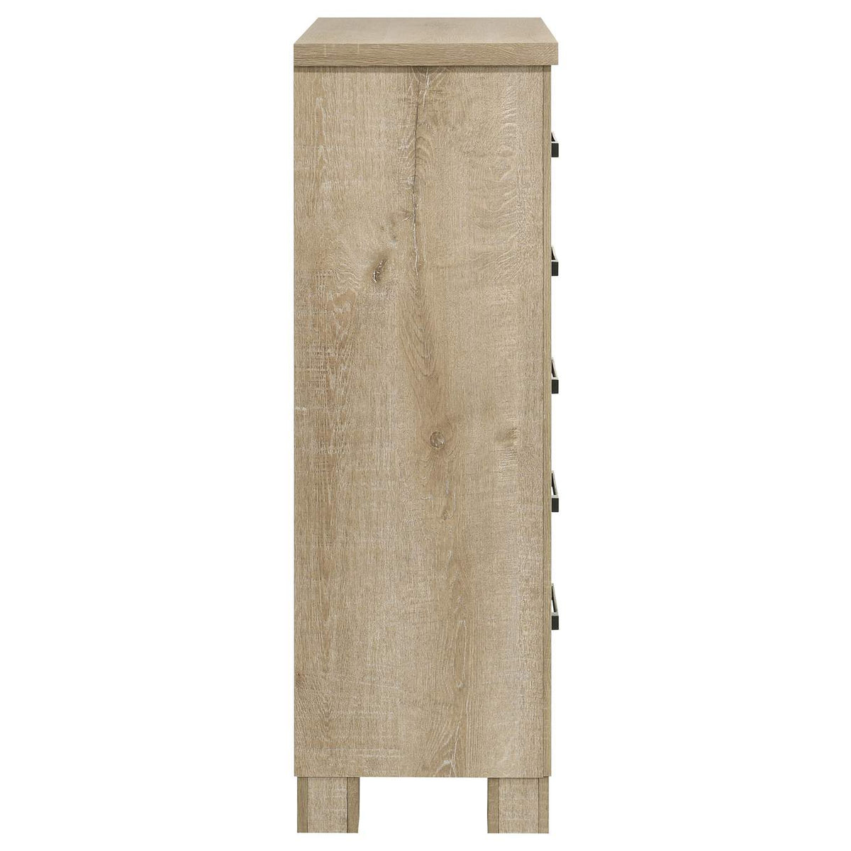 225105 Oakglen 5-drawer Bedroom Chest of Drawers Weathered Oak