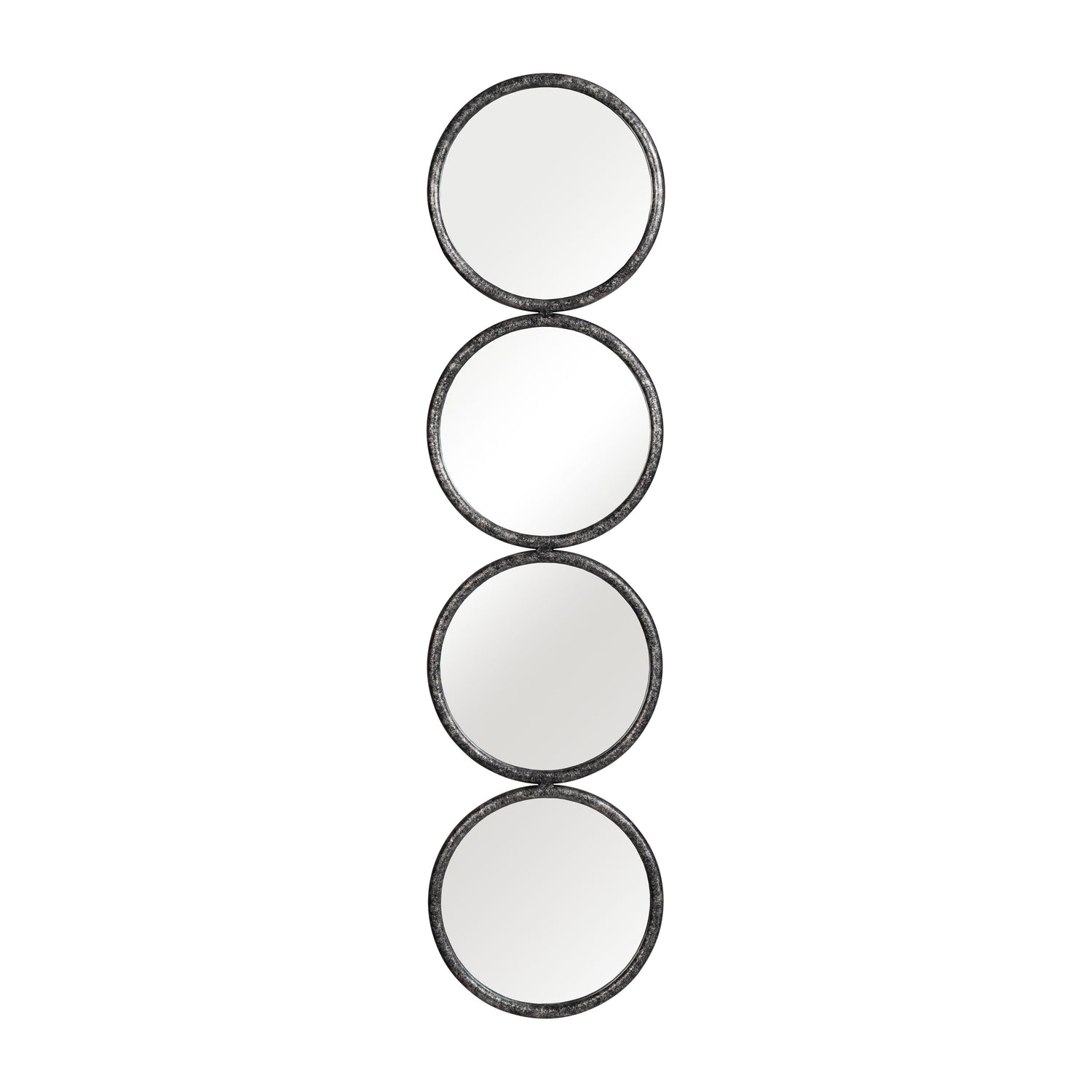 4-Mirrored Circles 48" - Black