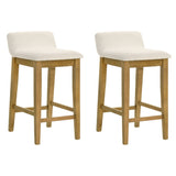 Annikah - Modern Transitional Wood Counter Height Kitchen Bar Stool