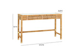 TOV-H21010 Amara Natural Rattan Desk