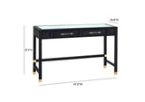 TOV-H21011 Amara Charcoal Rattan Desk