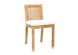TOV-D44150 Amara Rattan Performance Fabric Dining Chair