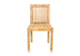 TOV-D44150 Amara Rattan Performance Fabric Dining Chair