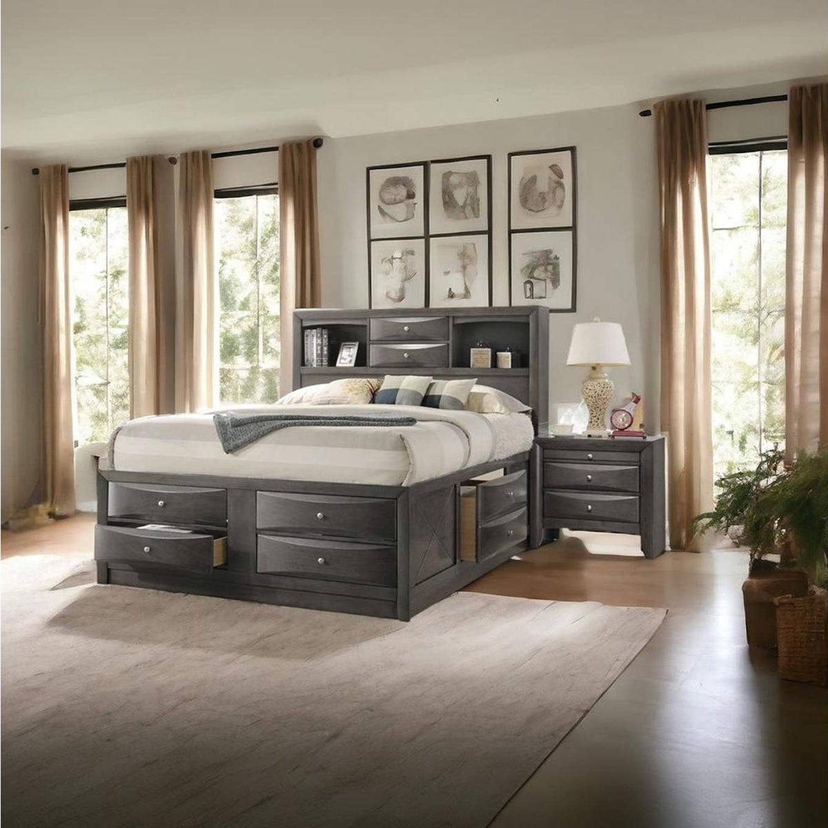 22700Q Ireland Queen Bed with Storage