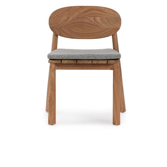 Aston - Outdoor Dining Chair - Natural / Gray