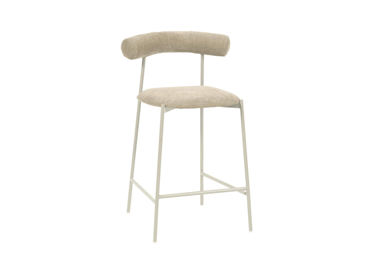 TOV-D68771 Liliana Taupe Performance Velvet Counter Stool