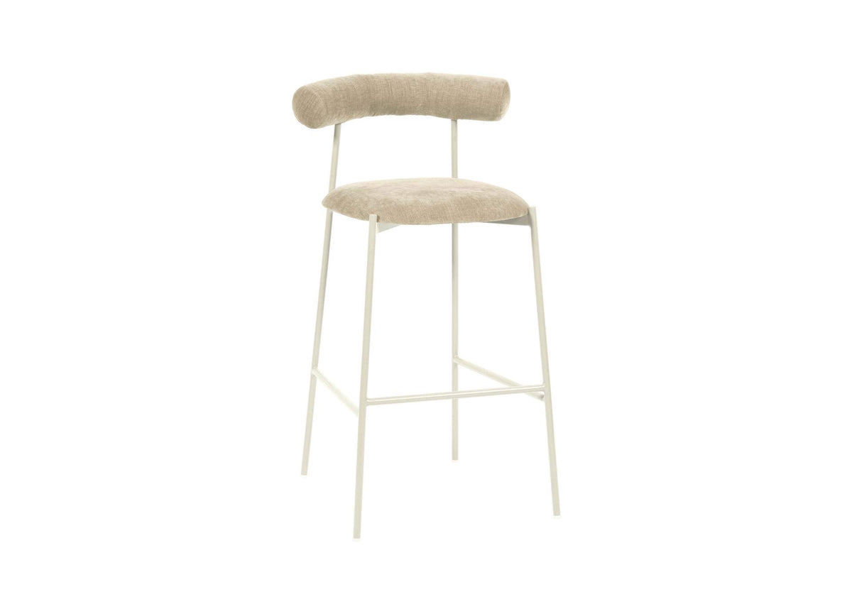 TOV-D68772 Liliana Taupe Performance Velvet Bar Stool