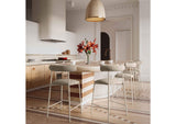 TOV-D68772 Liliana Taupe Performance Velvet Bar Stool