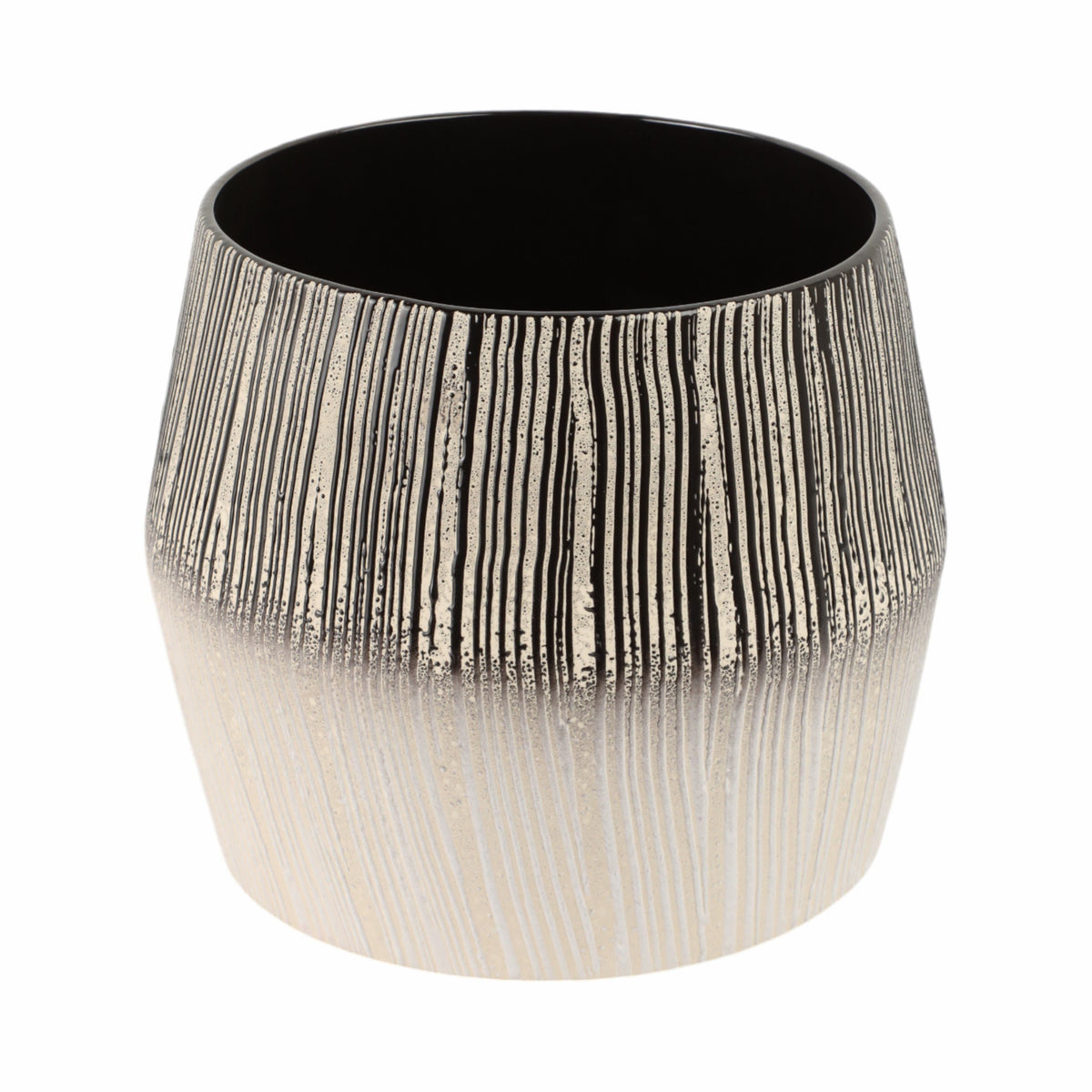 Nazare Large Portugal Vase - Black / White