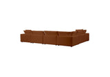 REN-L0098-SEC2 Cali Rust Performance Fabric Modular Large Chaise Sectional