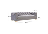 TOV-S4930 Farah Grey Velvet Sofa