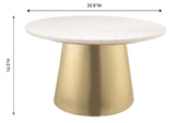 TOV-OC18134 Bleeker Marble Coffee Table