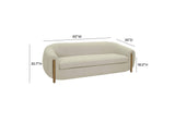 TOV-IHL68674 Lina Grey Textured Linen Sofa