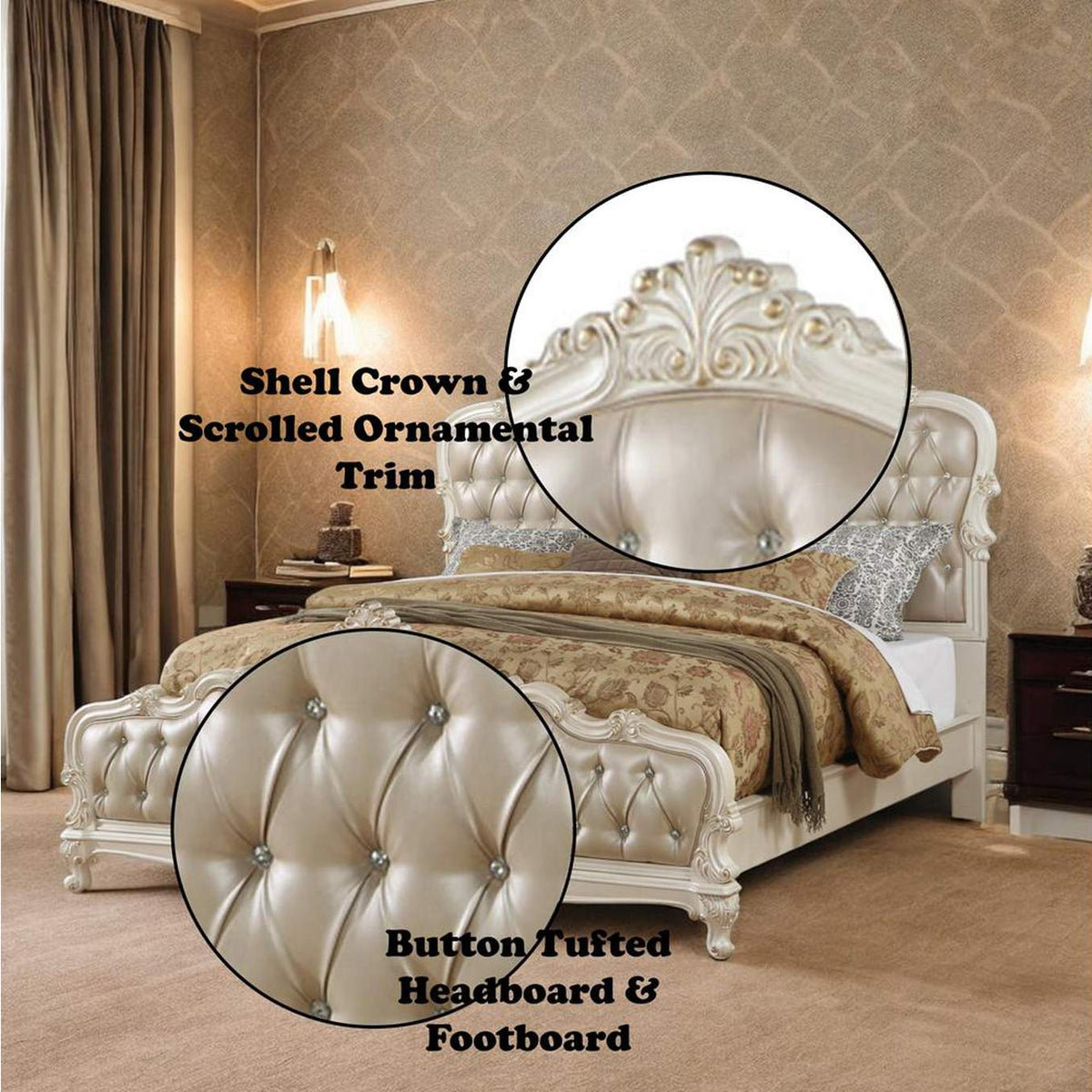 23540Q Chantelle Queen Bed