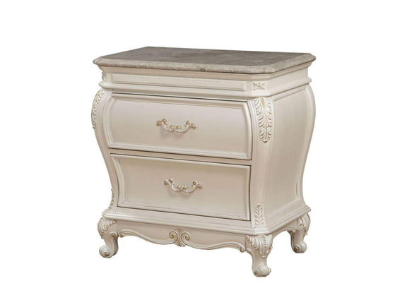 23543 Chantelle Nightstand with Marble Top
