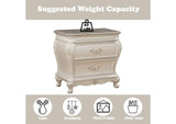 23543 Chantelle Nightstand with Marble Top