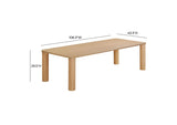 TOV-D54248 Akola Natural Oak Rectangular Dining Table