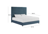 TOV-B91 Arabelle Sea Blue King Bed