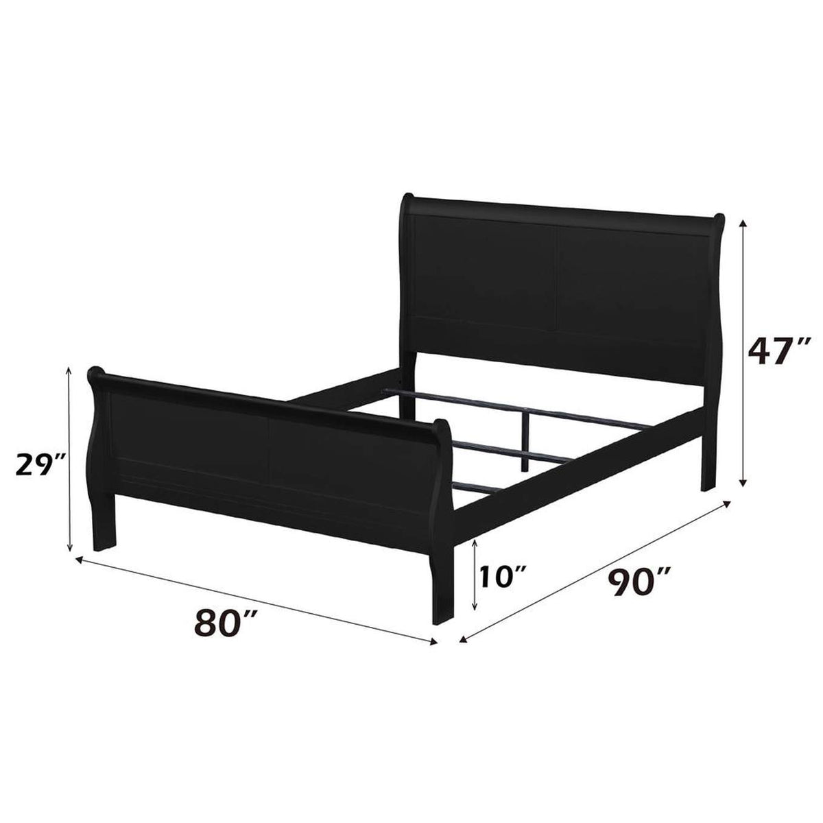 23727EK Louis Philippe Ek Bed