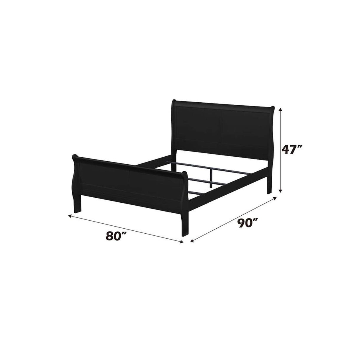 23727EK Louis Philippe Ek Bed