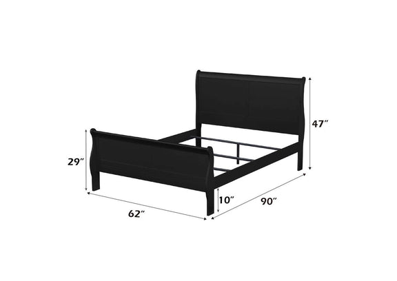 23730Q Louis Philippe Queen Bed