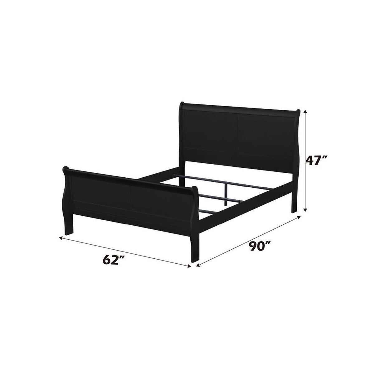 23730Q Louis Philippe Queen Bed