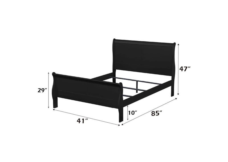 23740T Louis Philippe Twin Bed
