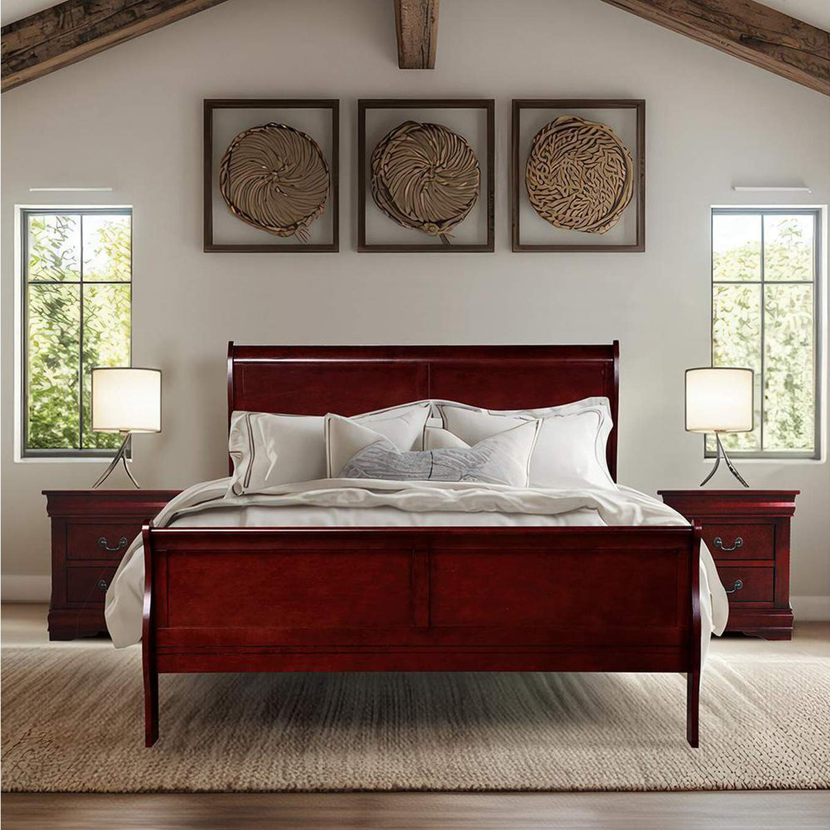 23760T Louis Philippe Twin Bed