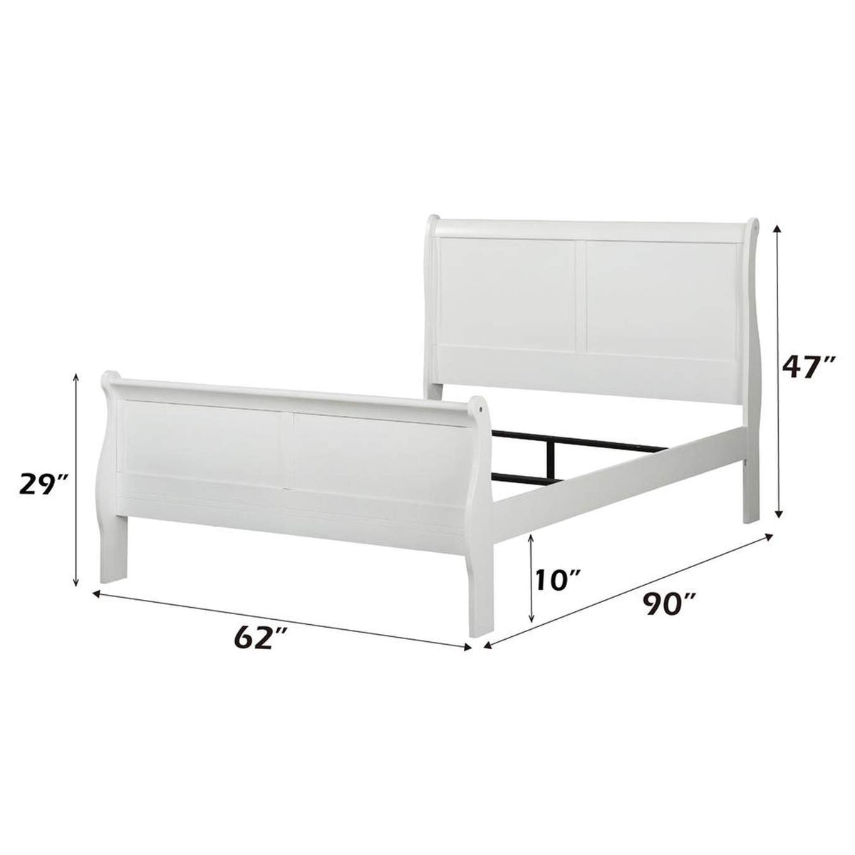23830Q Louis Philippe Queen Bed