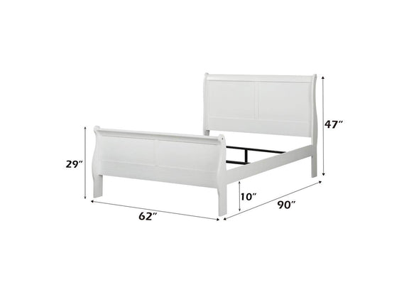 23830Q Louis Philippe Queen Bed