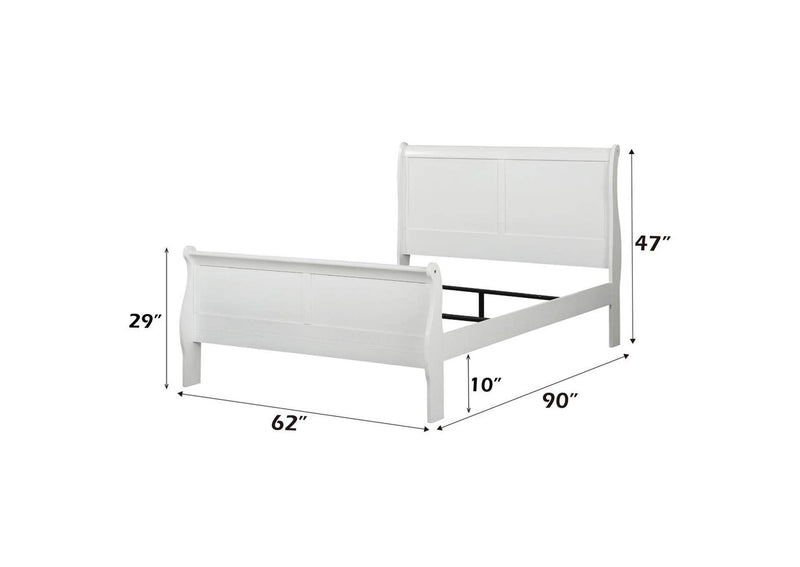 23830Q Louis Philippe Queen Bed