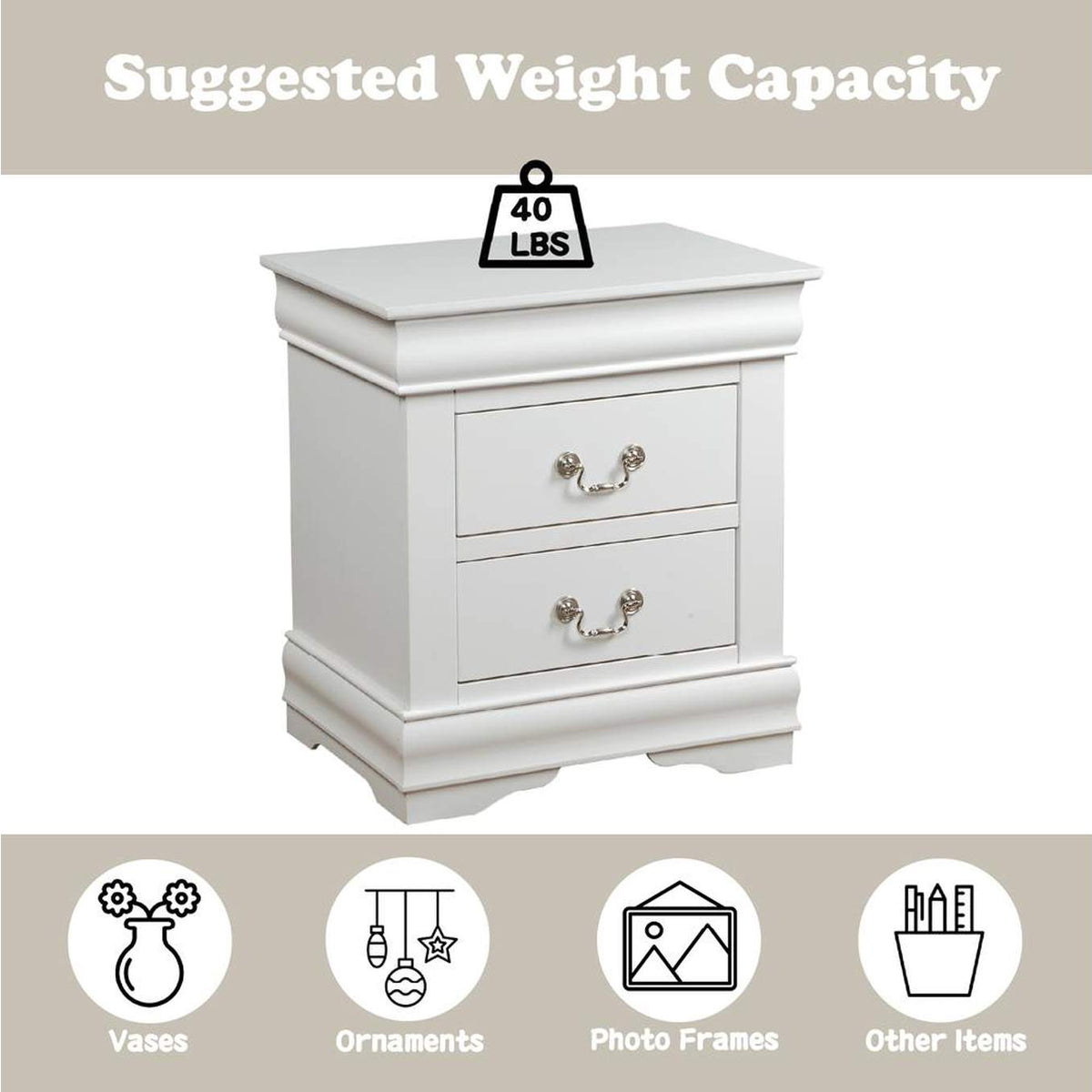 23833 Louis Philippe Nightstand