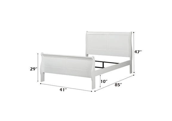 23845T Louis Philippe Twin Bed